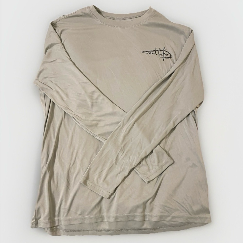 Men's Casual Grey fishing Long Sleeve Tee